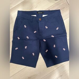 Aeropostale Blue Shorts with Pink Embroidery